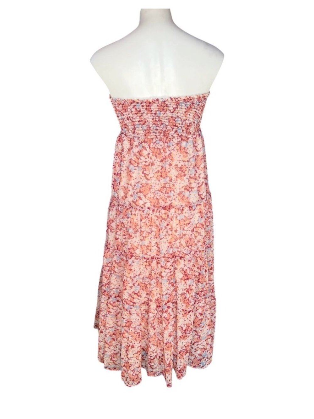 Lauren Ralph Lauren Womens Size 14W Floral Tiered Maxi Skirt Elasticize Waist - Picture 14 of 16